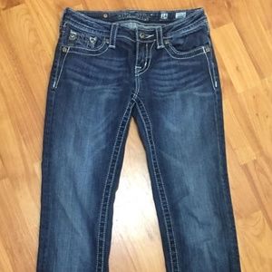 Miss Me Straight Leg Jeans LeFleur Bling Pockets